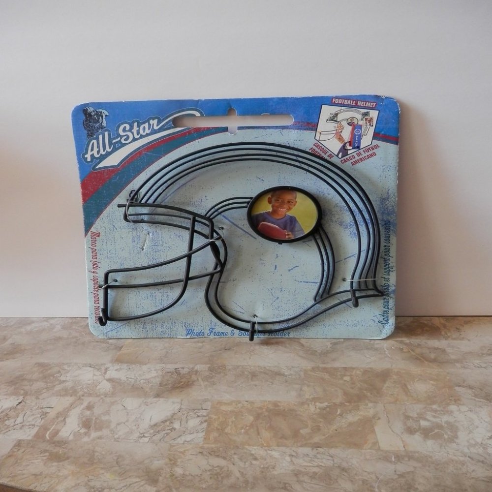 Kids All Star Football Helmet Photo Souvenir Frame